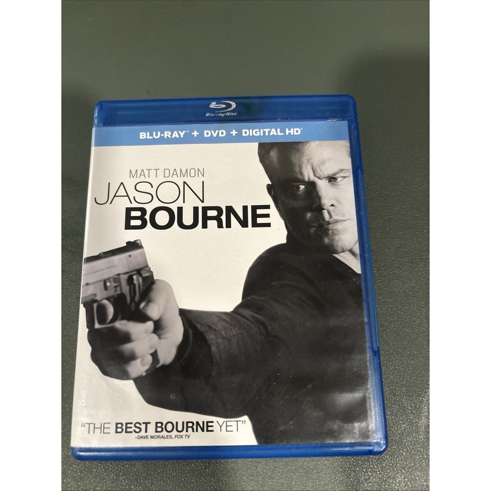 Jason Bourne Blu-ray DVD Multi-Disc Set Matt Damon Action Movie VG
